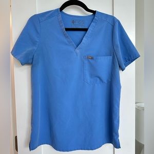 FIGS Scrub Top- Catarina One Pocket- Ceil Blue S